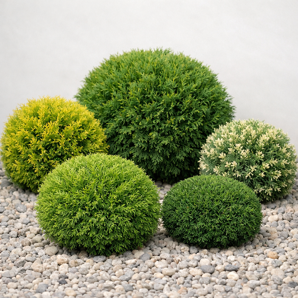 Шаровидные и карликовые сорта